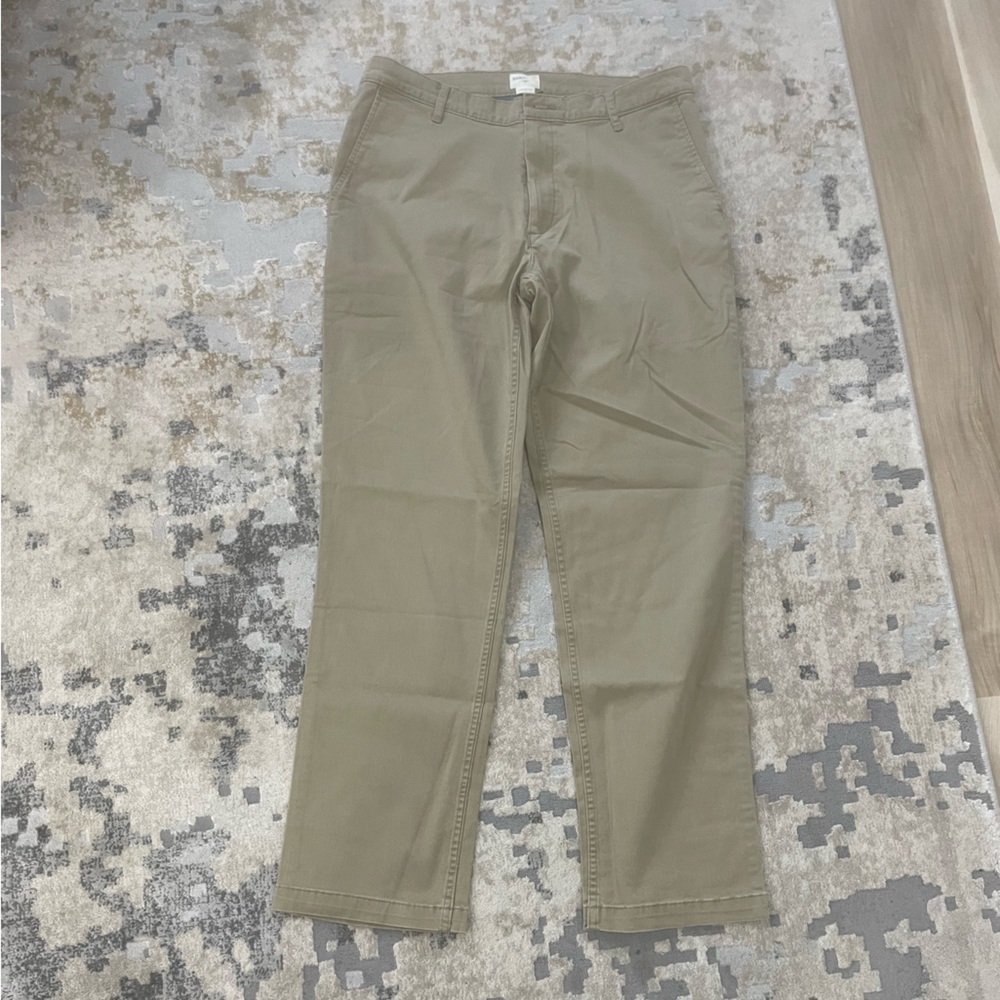 Dockers Tan Chinos Straight-Leg Flat Front